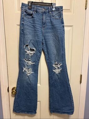 American Eagle Curvy Super High Rise Flare Jeans